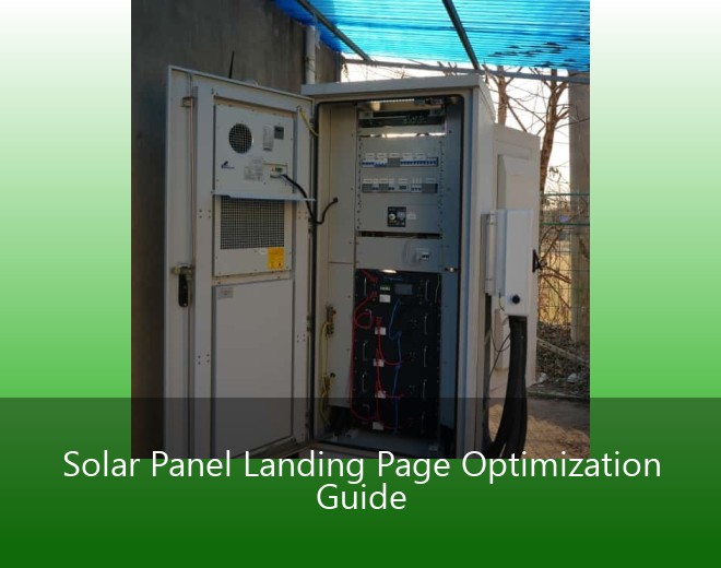 Solar Panel Landing Page Optimization Guide